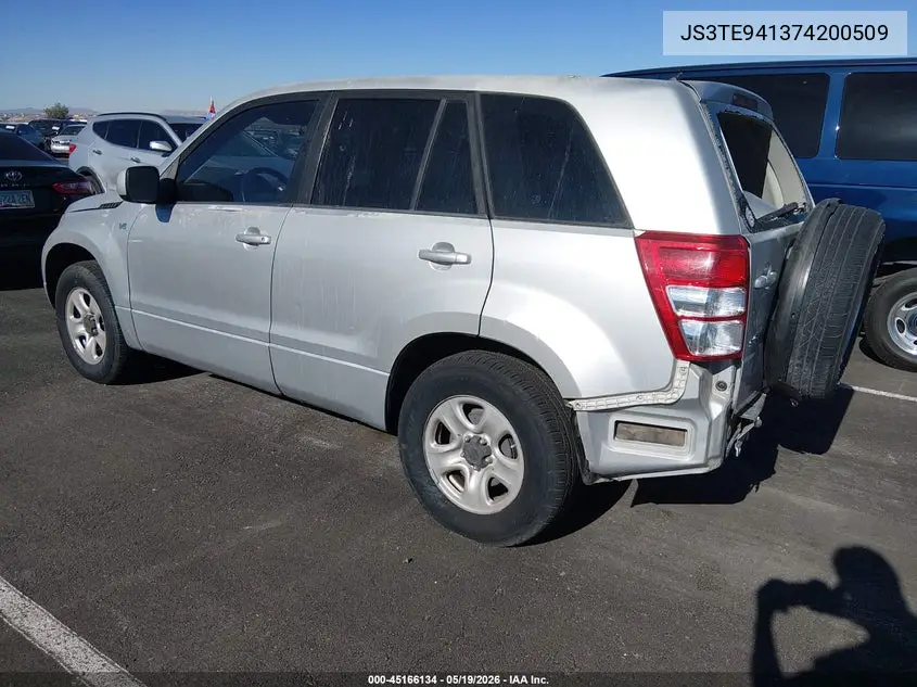 2007 Suzuki Grand Vitara VIN: JS3TE941374200509 Lot: 45166134