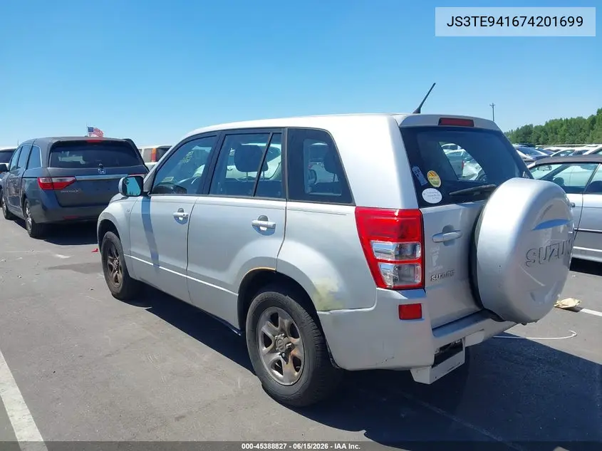 2007 Suzuki Grand Vitara VIN: JS3TE941674201699 Lot: 45388827