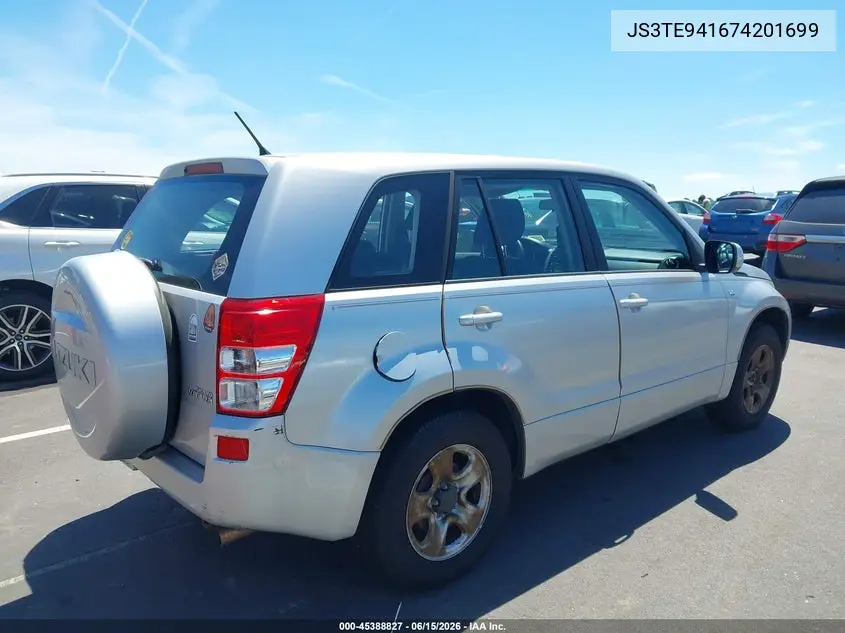 2007 Suzuki Grand Vitara VIN: JS3TE941674201699 Lot: 45388827
