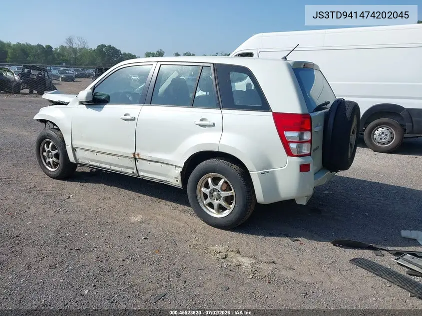 2007 Suzuki Grand Vitara VIN: JS3TD941474202045 Lot: 45523620