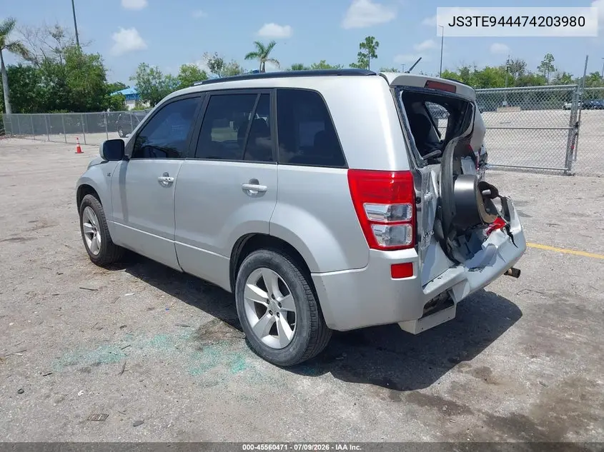 2007 Suzuki Grand Vitara Xsport VIN: JS3TE944474203980 Lot: 45560471