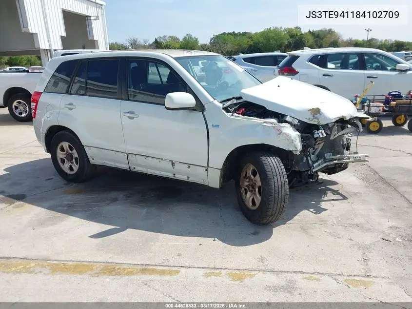 2008 Suzuki Grand Vitara Appearance/Appearance + VIN: JS3TE941184102709 Lot: 44628833