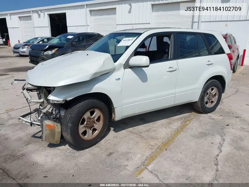 2008 Suzuki Grand Vitara Appearance/Appearance + VIN: JS3TE941184102709 Lot: 44628833