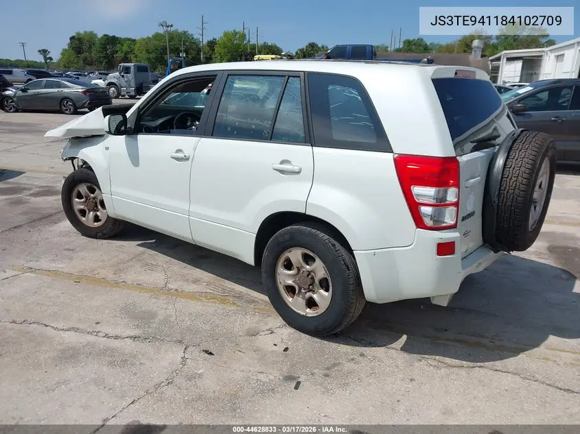 2008 Suzuki Grand Vitara Appearance/Appearance + VIN: JS3TE941184102709 Lot: 44628833