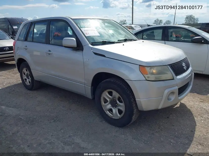 2008 Suzuki Grand Vitara VIN: JS3TD941284100177 Lot: 44851556
