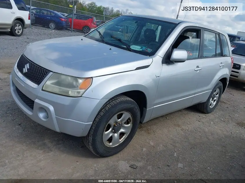 2008 Suzuki Grand Vitara VIN: JS3TD941284100177 Lot: 44851556