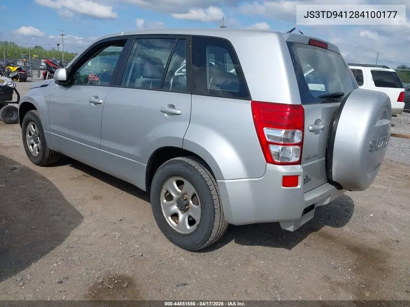 2008 Suzuki Grand Vitara VIN: JS3TD941284100177 Lot: 44851556