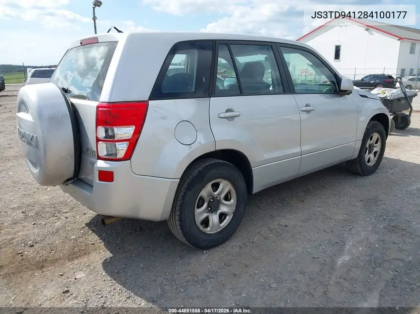 2008 Suzuki Grand Vitara VIN: JS3TD941284100177 Lot: 44851556