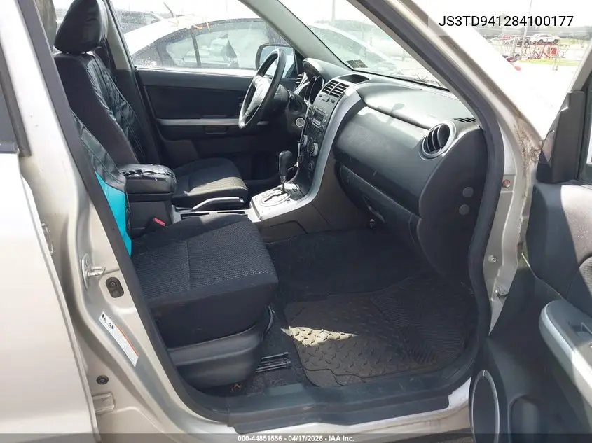 2008 Suzuki Grand Vitara VIN: JS3TD941284100177 Lot: 44851556