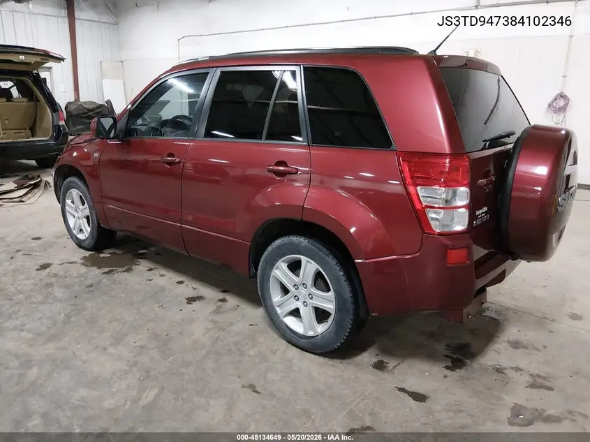 2008 Suzuki Grand Vitara Luxury VIN: JS3TD947384102346 Lot: 45134649