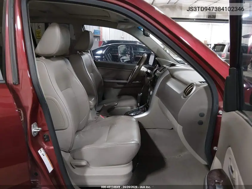 2008 Suzuki Grand Vitara Luxury VIN: JS3TD947384102346 Lot: 45134649