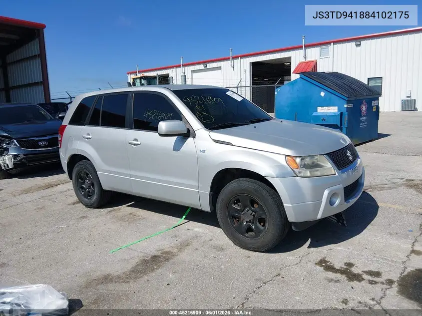 2008 Suzuki Grand Vitara VIN: JS3TD941884102175 Lot: 45216909