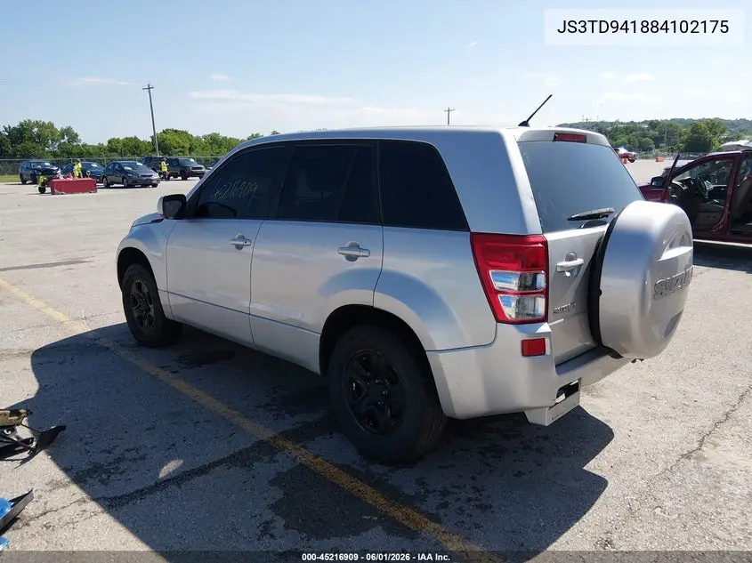 2008 Suzuki Grand Vitara VIN: JS3TD941884102175 Lot: 45216909