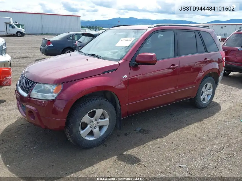 2008 Suzuki Grand Vitara Xsport VIN: JS3TD944484101602 Lot: 45254004