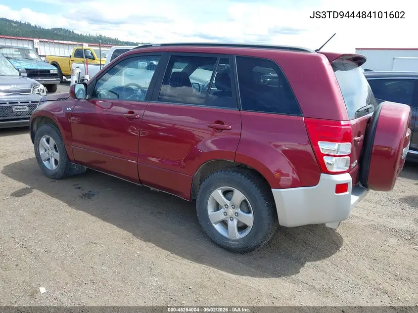 2008 Suzuki Grand Vitara Xsport VIN: JS3TD944484101602 Lot: 45254004