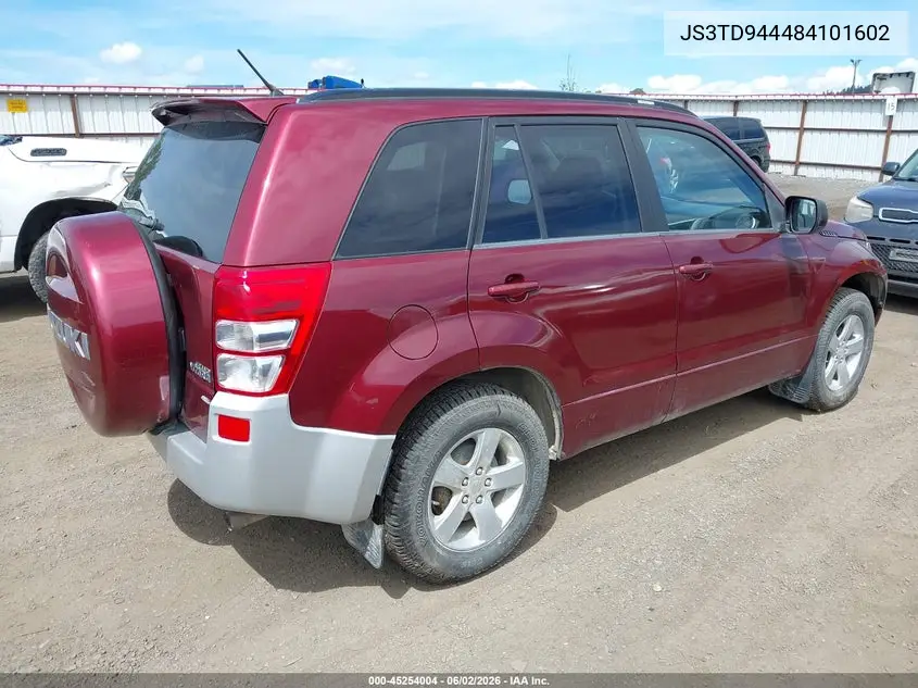 2008 Suzuki Grand Vitara Xsport VIN: JS3TD944484101602 Lot: 45254004