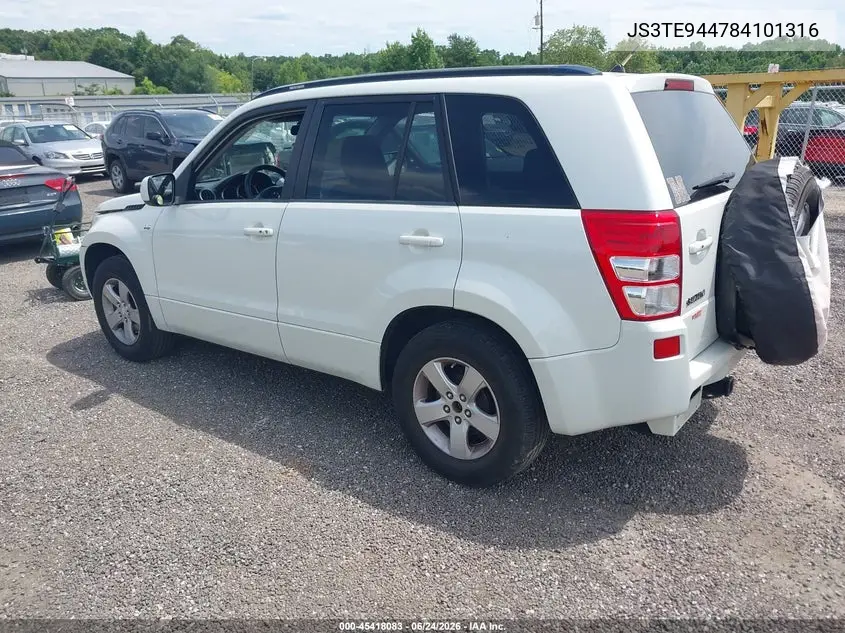 2008 Suzuki Grand Vitara Xsport VIN: JS3TE944784101316 Lot: 45418083