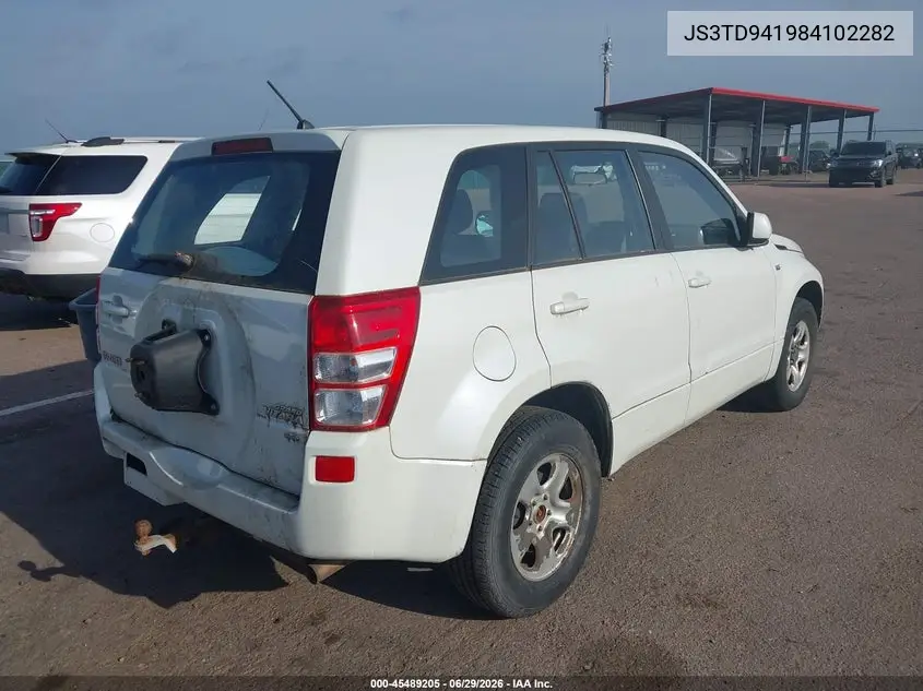 2008 Suzuki Grand Vitara Spare Cargo Covers VIN: JS3TD941984102282 Lot: 45489205