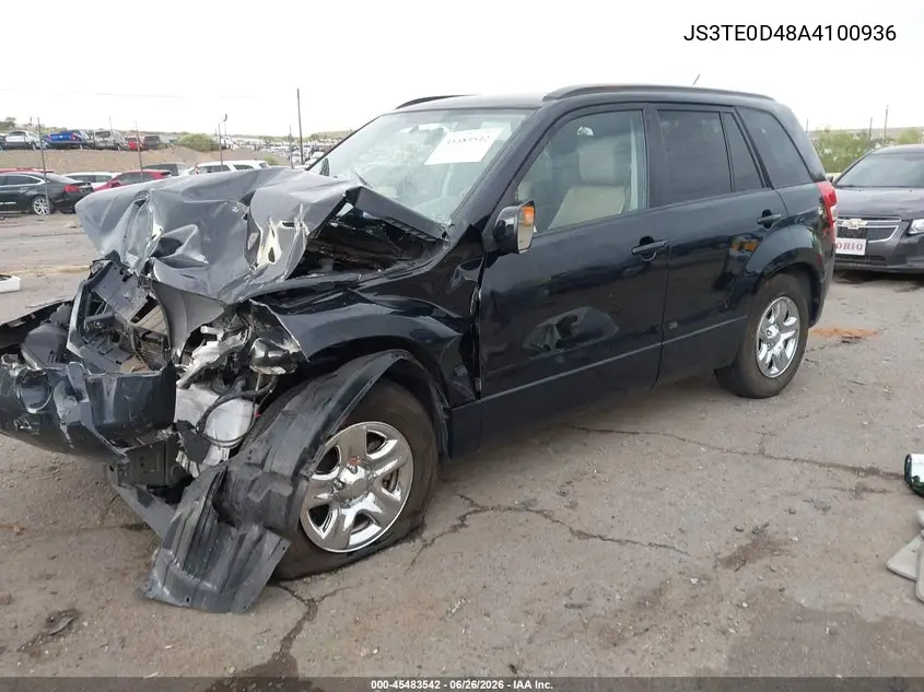 2010 Suzuki Grand Vitara Xsport VIN: JS3TE0D48A4100936 Lot: 45483542