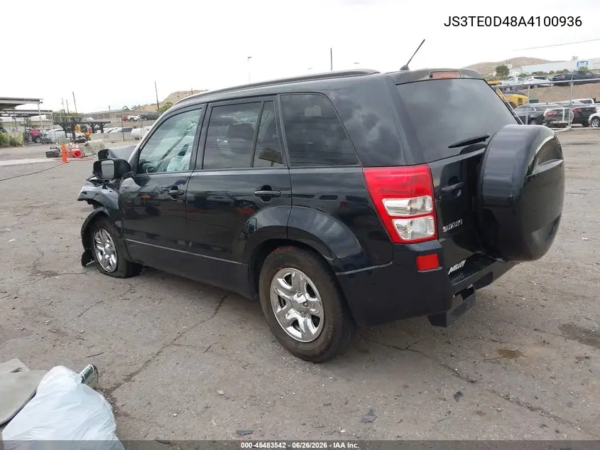 2010 Suzuki Grand Vitara Xsport VIN: JS3TE0D48A4100936 Lot: 45483542