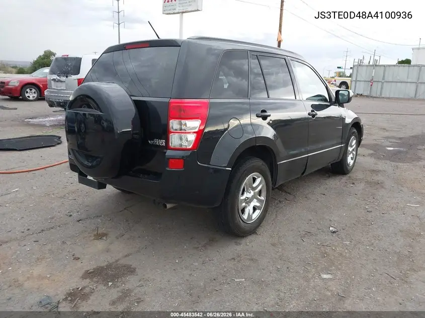 2010 Suzuki Grand Vitara Xsport VIN: JS3TE0D48A4100936 Lot: 45483542