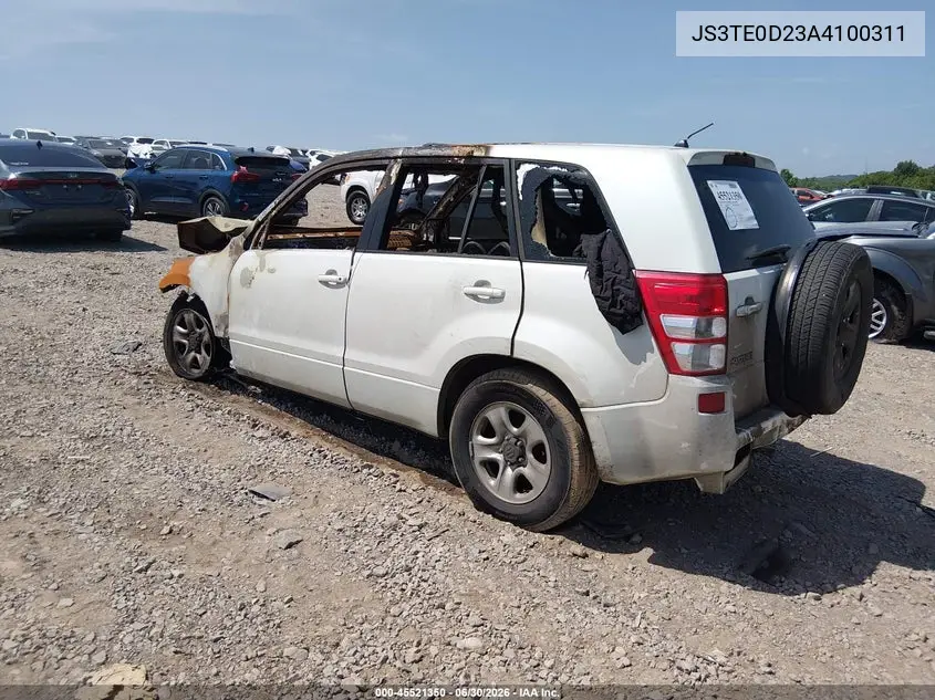 2010 Suzuki Grand Vitara Premium VIN: JS3TE0D23A4100311 Lot: 45521350