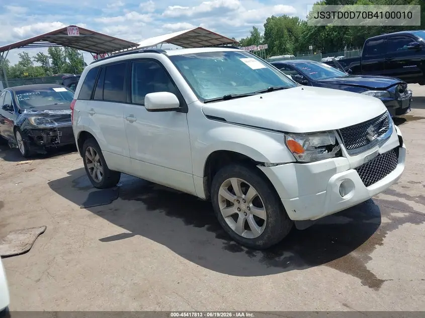 2011 Suzuki Grand Vitara Limited VIN: JS3TD0D70B4100010 Lot: 45417813