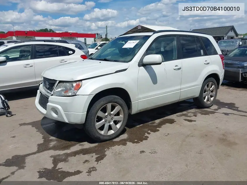 2011 Suzuki Grand Vitara Limited VIN: JS3TD0D70B4100010 Lot: 45417813