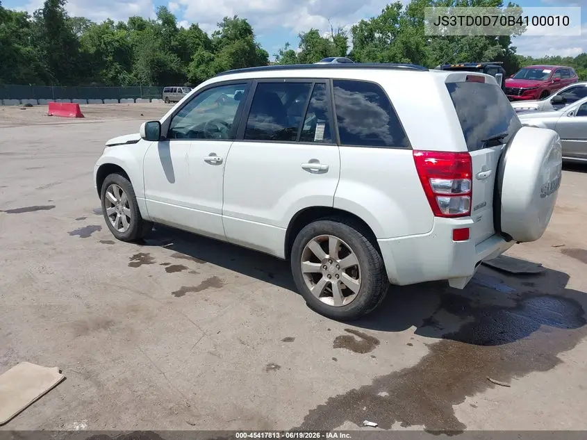 2011 Suzuki Grand Vitara Limited VIN: JS3TD0D70B4100010 Lot: 45417813