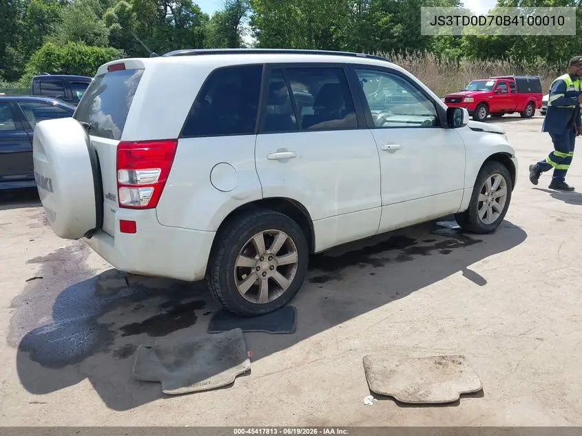 2011 Suzuki Grand Vitara Limited VIN: JS3TD0D70B4100010 Lot: 45417813