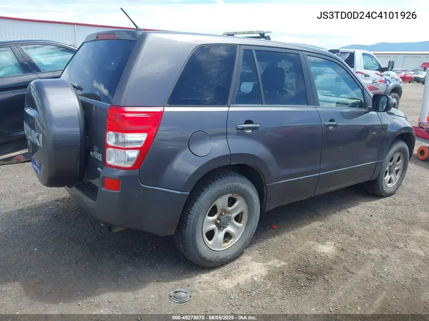 2012 Suzuki Grand Vitara Premium VIN: JS3TD0D24C4101926 Lot: 45279870