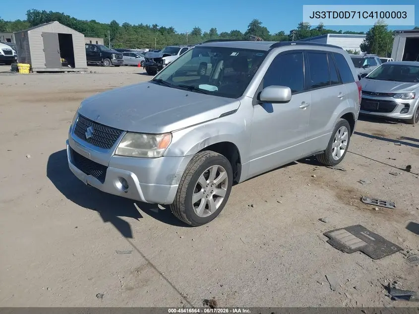 2012 Suzuki Grand Vitara Limited VIN: JS3TD0D71C4100003 Lot: 45416564