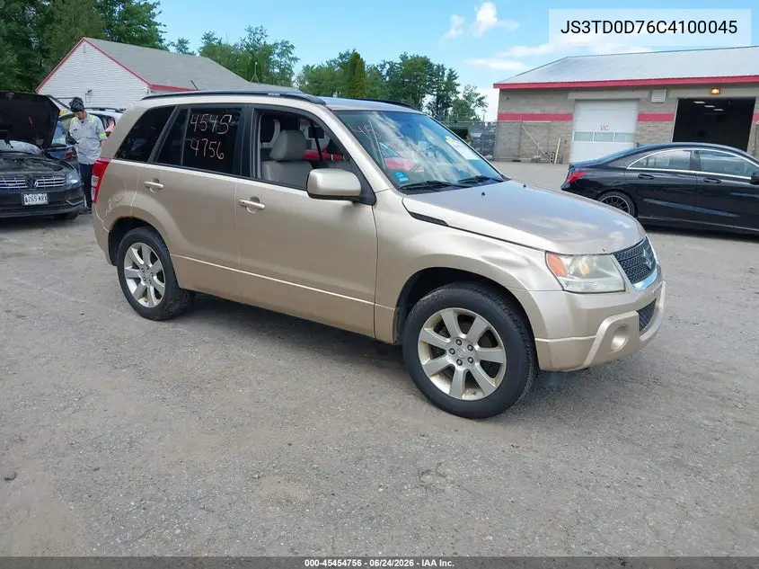 2012 Suzuki Grand Vitara Limited VIN: JS3TD0D76C4100045 Lot: 45454756