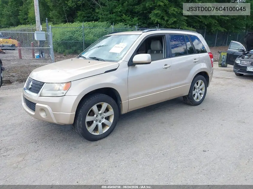 2012 Suzuki Grand Vitara Limited VIN: JS3TD0D76C4100045 Lot: 45454756