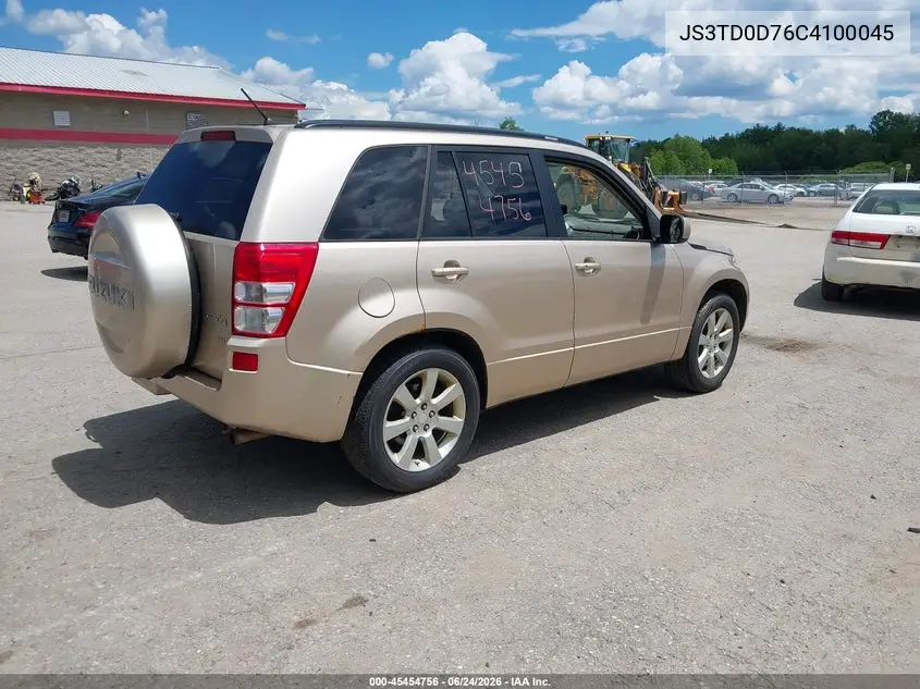 2012 Suzuki Grand Vitara Limited VIN: JS3TD0D76C4100045 Lot: 45454756