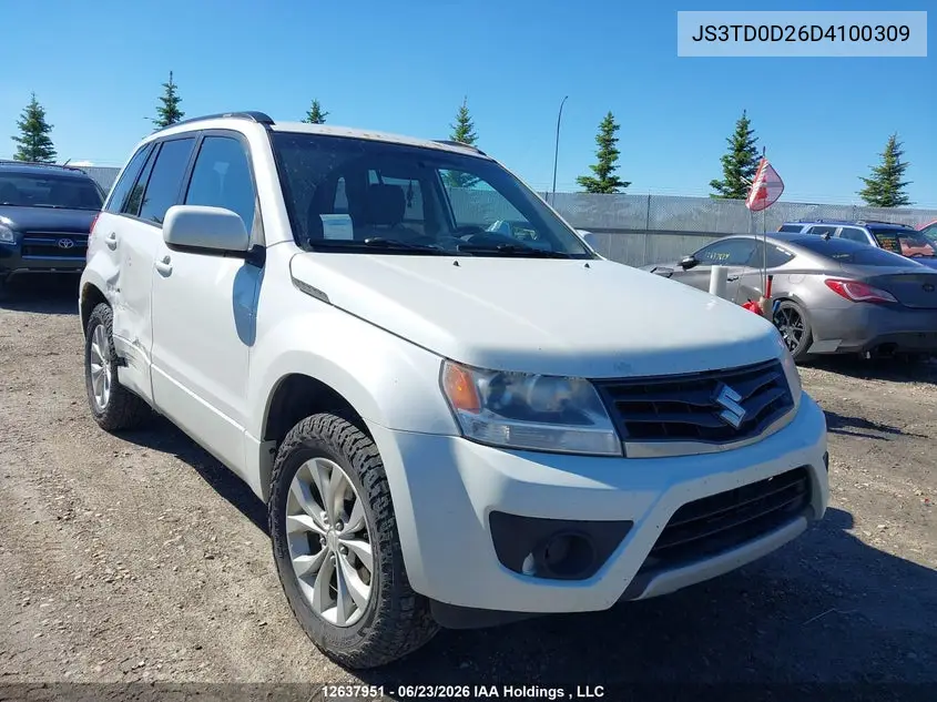 2013 Suzuki Grand Vitara Jx VIN: JS3TD0D26D4100309 Lot: 12637951X
