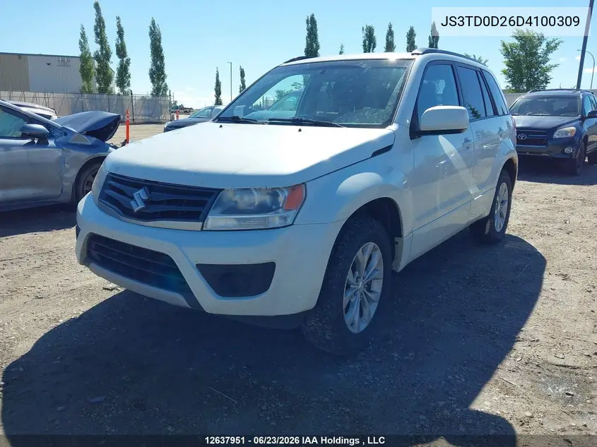 2013 Suzuki Grand Vitara Jx VIN: JS3TD0D26D4100309 Lot: 12637951X