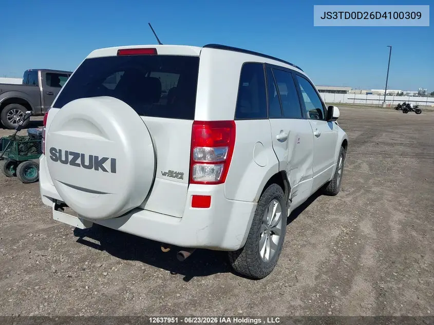 2013 Suzuki Grand Vitara Jx VIN: JS3TD0D26D4100309 Lot: 12637951X