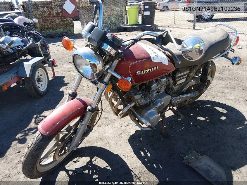 1981 Suzuki Gs550 T VIN: JS1GN71A9B2102236 Lot: 45527942