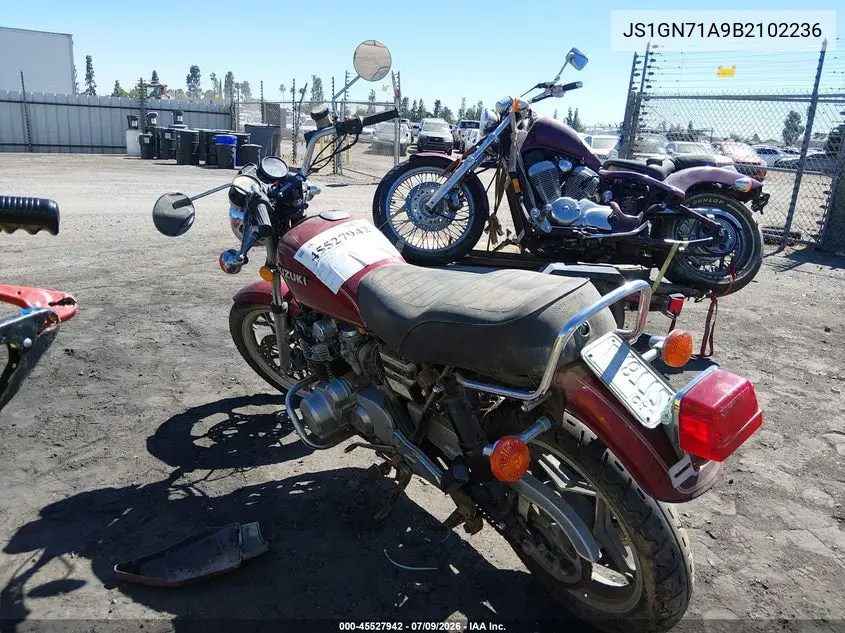 1981 Suzuki Gs550 T VIN: JS1GN71A9B2102236 Lot: 45527942