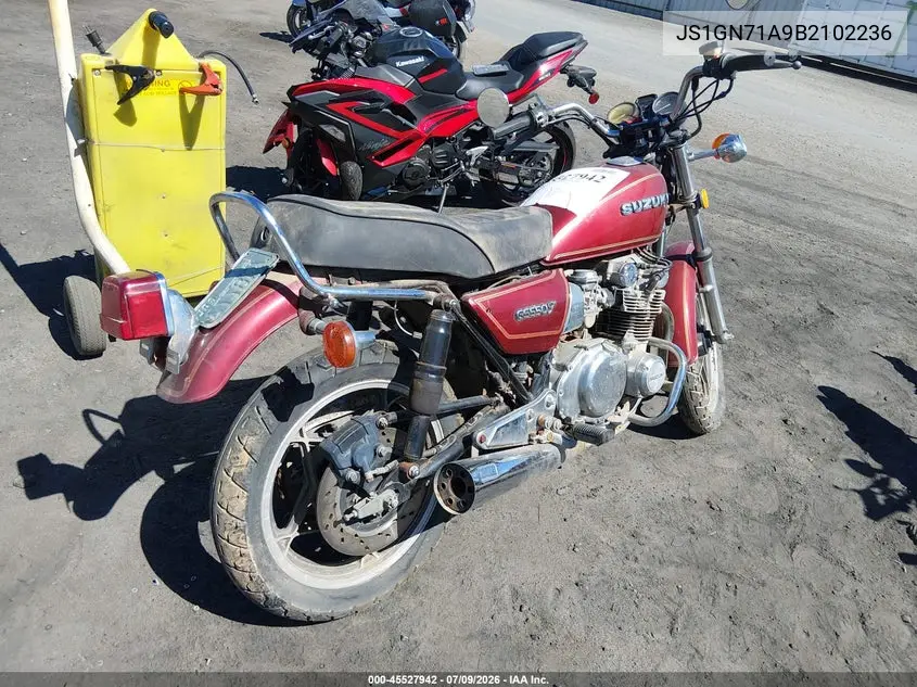 1981 Suzuki Gs550 T VIN: JS1GN71A9B2102236 Lot: 45527942