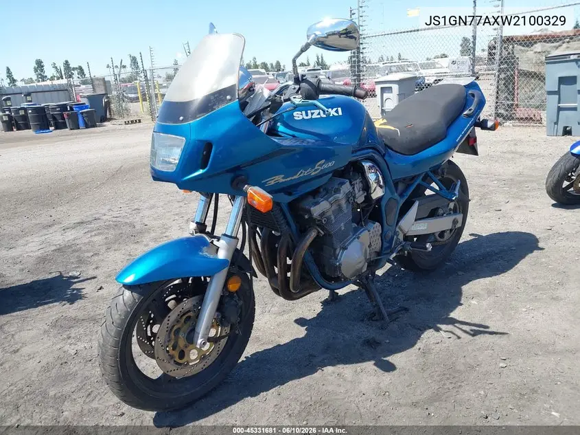 1998 Suzuki Gsf600 S VIN: JS1GN77AXW2100329 Lot: 45331681