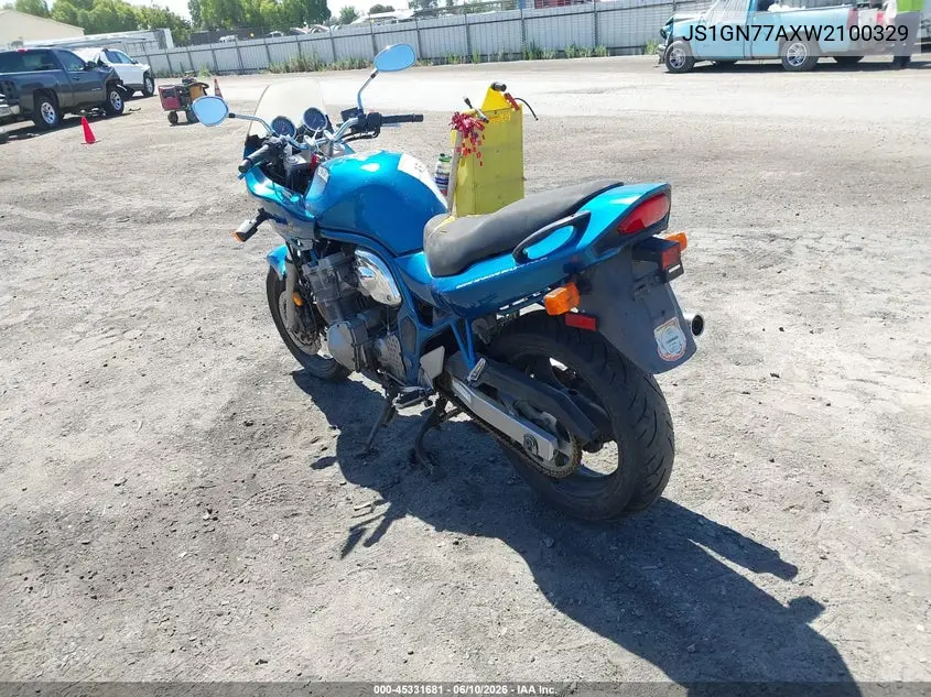 1998 Suzuki Gsf600 S VIN: JS1GN77AXW2100329 Lot: 45331681