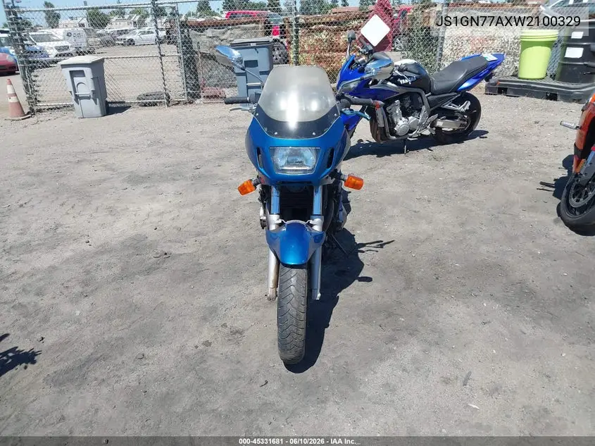 1998 Suzuki Gsf600 S VIN: JS1GN77AXW2100329 Lot: 45331681