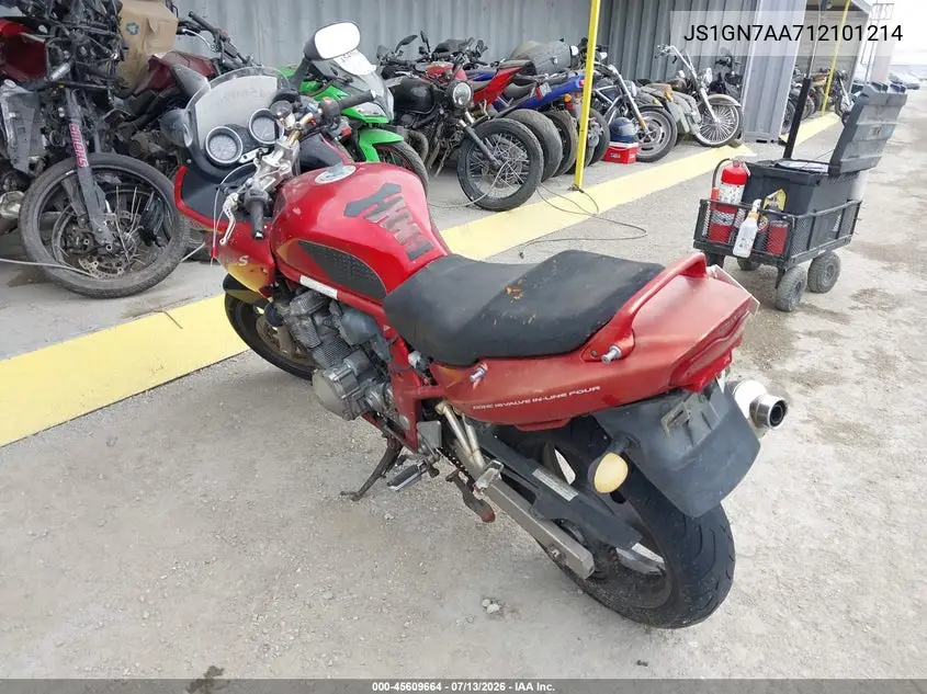 2001 Suzuki Gsf600 S VIN: JS1GN7AA712101214 Lot: 45609664