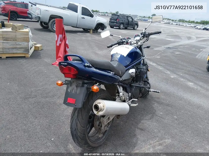 2002 Suzuki Gsf1200 S VIN: JS1GV77A922101658 Lot: 45149766
