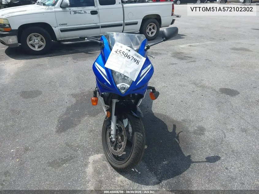 2007 Suzuki Gs500 VIN: VTTGM51A572102302 Lot: 45506798