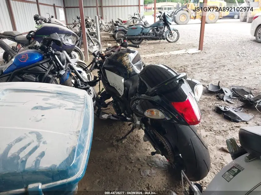2009 Suzuki Gsx1300 R VIN: JS1GX72A892102974 Lot: 44735277