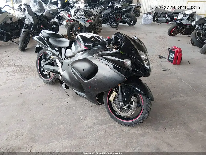2016 Suzuki Gsx1300 Ra VIN: JS1GX72B5G2100816 Lot: 44935279