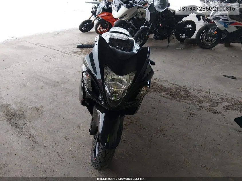 2016 Suzuki Gsx1300 Ra VIN: JS1GX72B5G2100816 Lot: 44935279